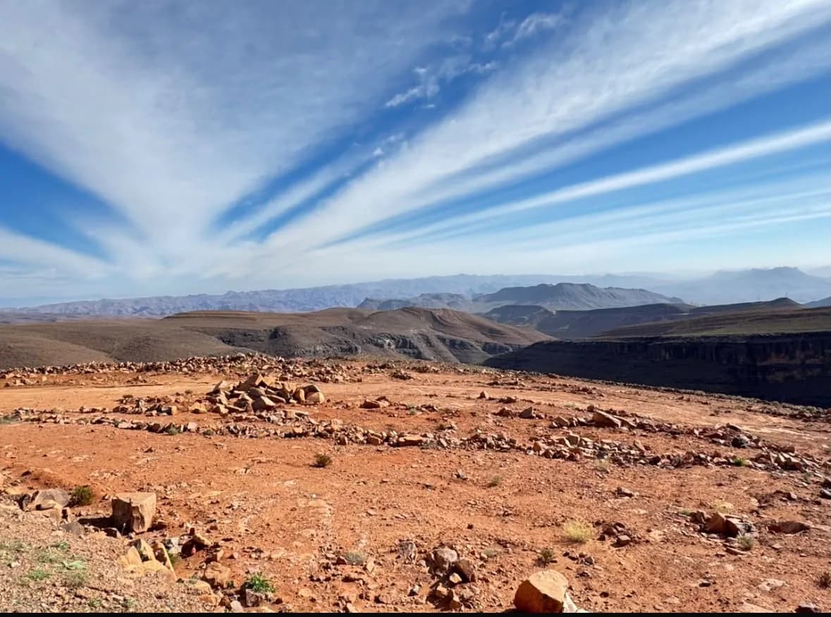 The stony Agafay plateau