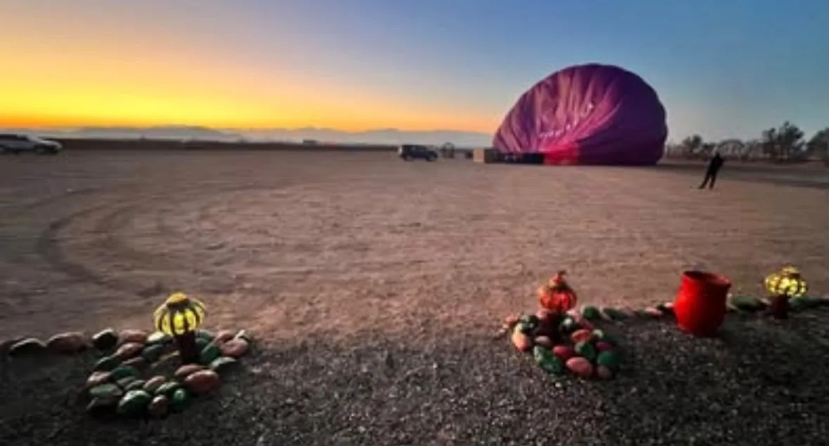 Sunrise at the launch site
