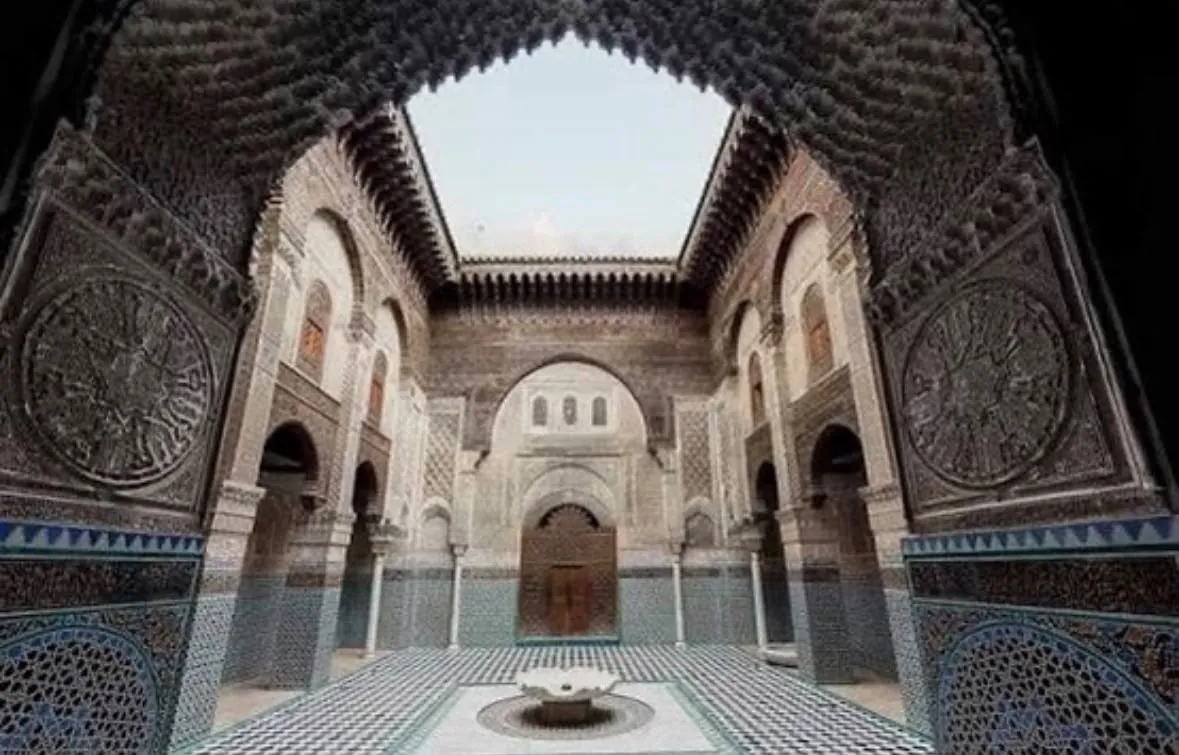 Madrasa courtyard, Fez