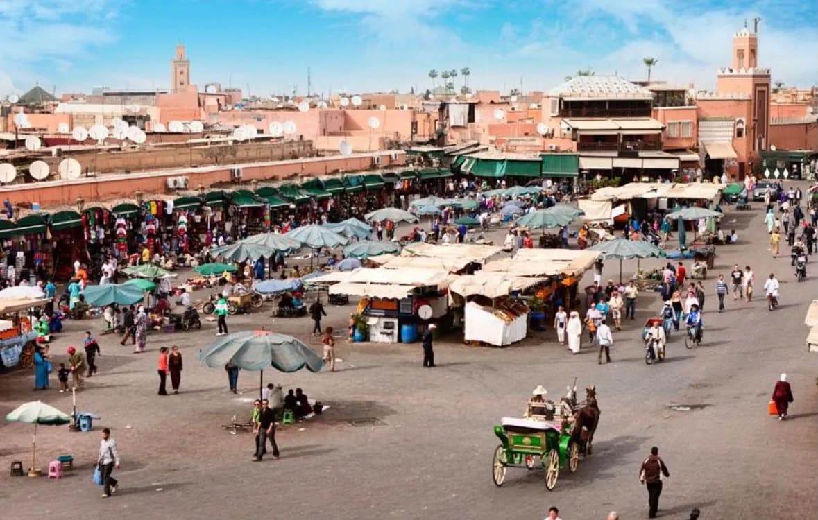 Jemaa el-Fna Square by day