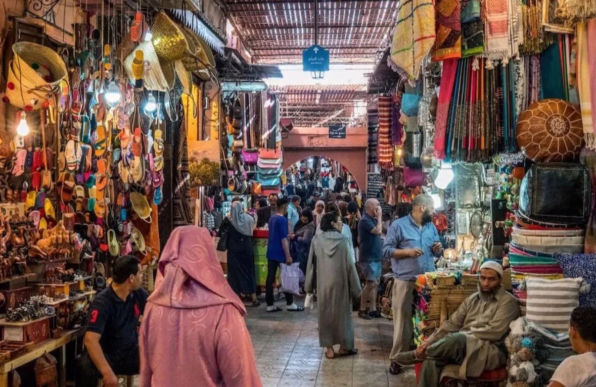 Inside the souks of the medina