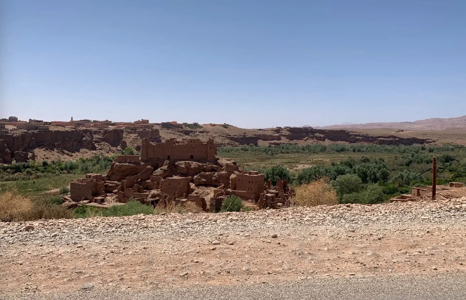 Kasbah landscape near Ouarzazate